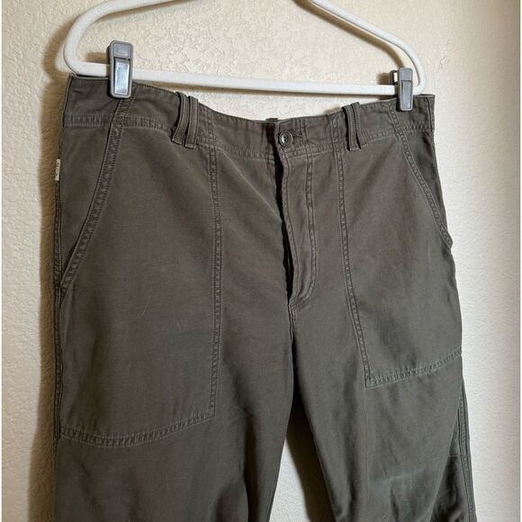Citizens of Humanity Agni Utility Carho Trousers Sz 31 Tea Leaf Green Low Rise - Picture 4 of 9